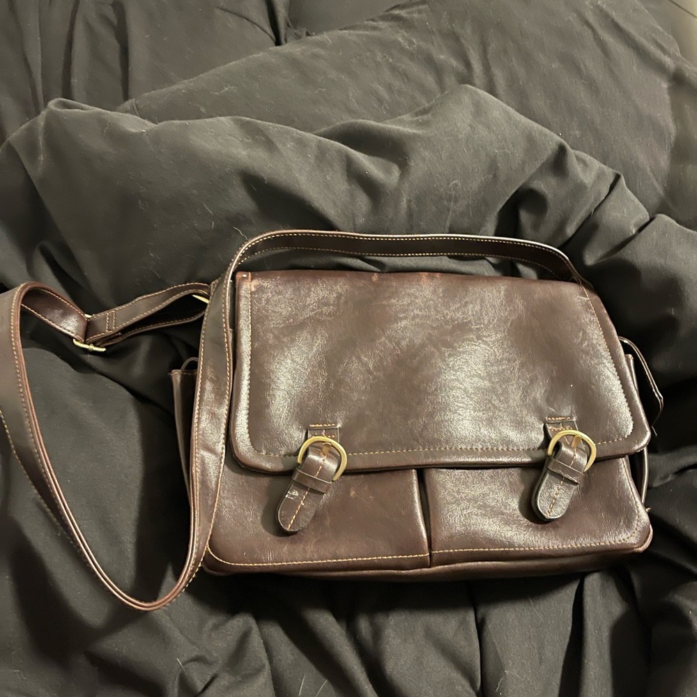 Brown Leather Men's Bag